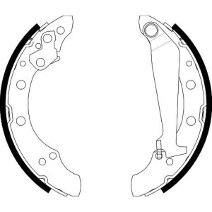 Brake Shoe Set HELLA PAGID 8DB355001-311