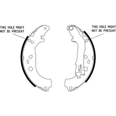 Brake Shoe Set HELLA PAGID 8DB355002-781