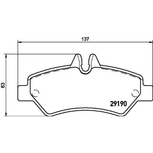 Brake Pad Set, disc brake HELLA PAGID 8DB355005-351