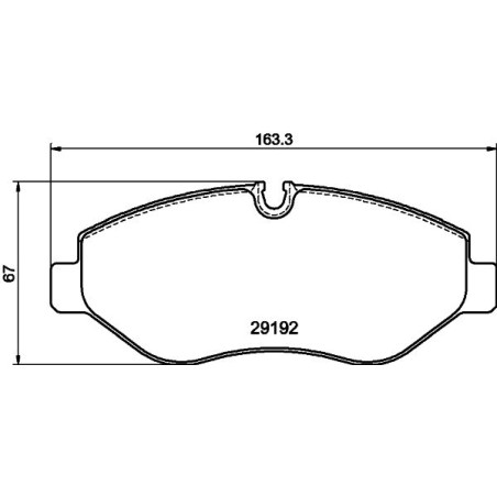 Brake Pad Set, disc brake HELLA PAGID 8DB355005-521