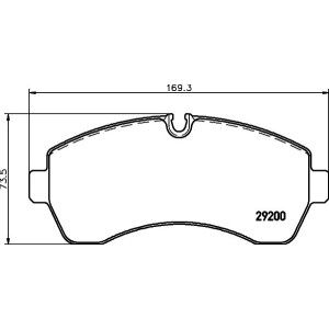 Σετ τακάκια, δισκόφρενα HELLA PAGID 8DB355005-531