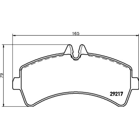 Brake Pad Set, disc brake HELLA PAGID 8DB355005-541