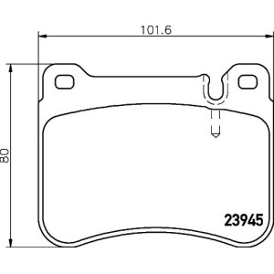 Brake Pad Set, disc brake HELLA PAGID 8DB355006-541