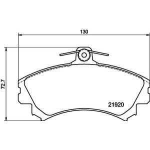 Brake Pad Set, disc brake HELLA PAGID 8DB355006-701