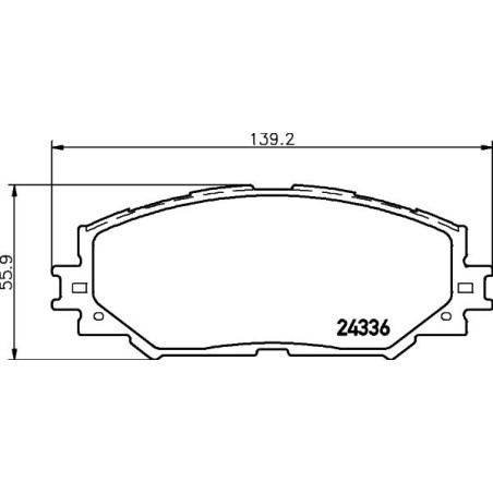 Brake Pad Set, disc brake HELLA PAGID 8DB355006-861