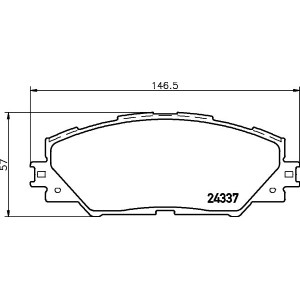 Brake Pad Set, disc brake HELLA PAGID 8DB355006-871