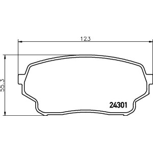 Σετ τακάκια, δισκόφρενα HELLA PAGID 8DB355006-941