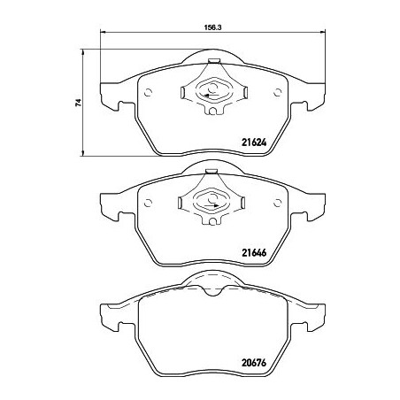 Brake Pad Set, disc brake HELLA PAGID 8DB355007-881