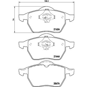 Brake Pad Set, disc brake HELLA PAGID 8DB355007-881