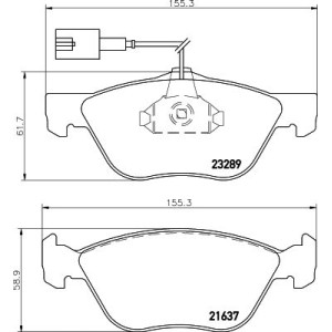 Σετ τακάκια, δισκόφρενα HELLA PAGID 8DB355007-931