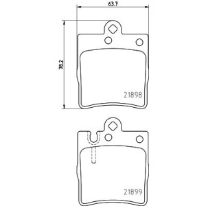 Σετ τακάκια, δισκόφρενα HELLA PAGID 8DB355008-451