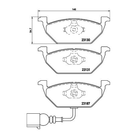 Brake Pad Set, disc brake HELLA PAGID 8DB355008-551