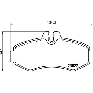 Σετ τακάκια, δισκόφρενα HELLA PAGID 8DB355008-631