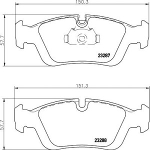 Brake Pad Set, disc brake HELLA PAGID 8DB355008-741