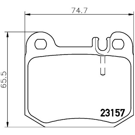 Brake Pad Set, disc brake HELLA PAGID 8DB355008-831