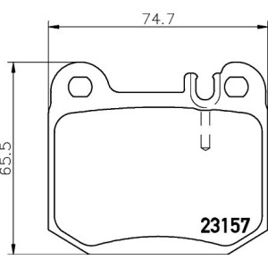 Brake Pad Set, disc brake HELLA PAGID 8DB355008-831