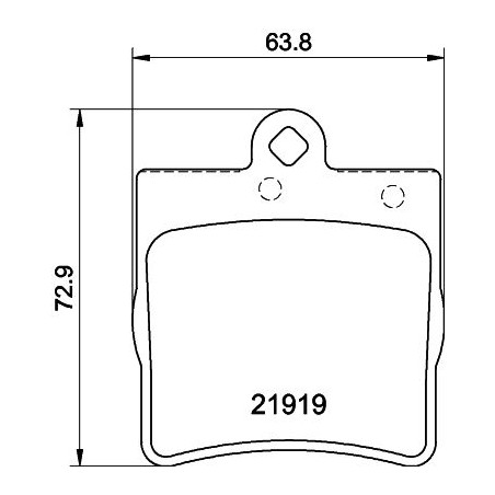 Brake Pad Set, disc brake HELLA PAGID 8DB355008-961