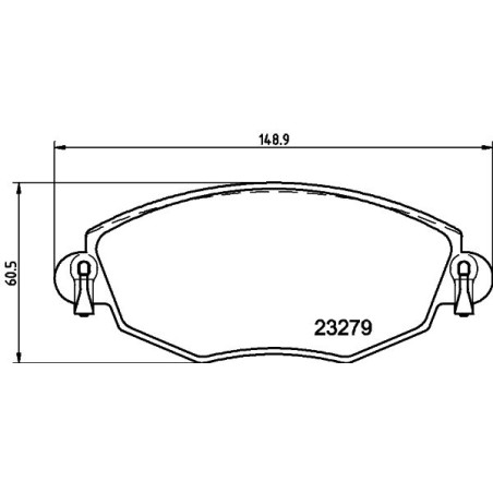 Σετ τακάκια, δισκόφρενα HELLA PAGID 8DB355009-071