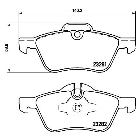 Σετ τακάκια, δισκόφρενα HELLA PAGID 8DB355009-171