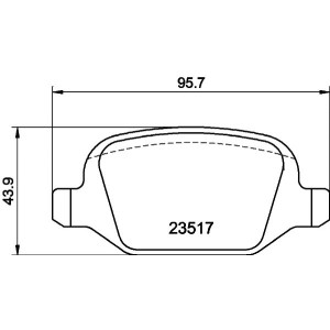 Σετ τακάκια, δισκόφρενα HELLA PAGID 8DB355009-361