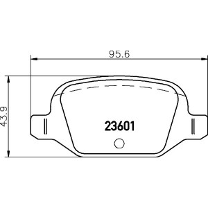 Brake Pad Set, disc brake HELLA PAGID 8DB355009-551