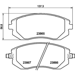 Brake Pad Set, disc brake HELLA PAGID 8DB355010-211