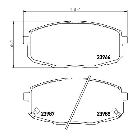 Σετ τακάκια, δισκόφρενα HELLA PAGID 8DB355010-611