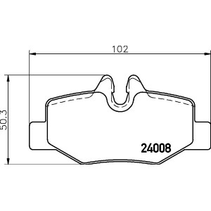 Σετ τακάκια, δισκόφρενα HELLA PAGID 8DB355010-661