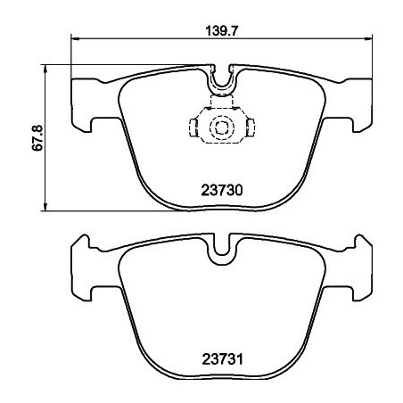 Σετ τακάκια, δισκόφρενα HELLA PAGID 8DB355010-751