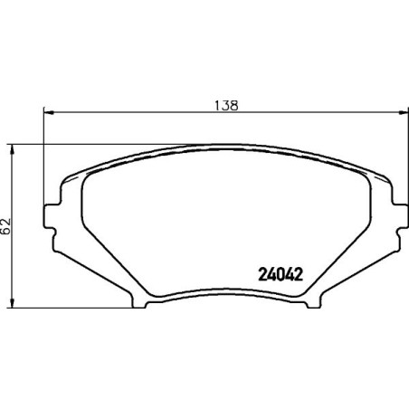 Brake Pad Set, disc brake HELLA PAGID 8DB355010-881