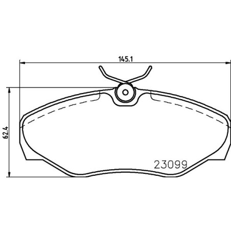 Brake Pad Set, disc brake HELLA PAGID 8DB355011-091