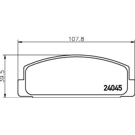 Brake Pad Set, disc brake HELLA PAGID 8DB355011-131