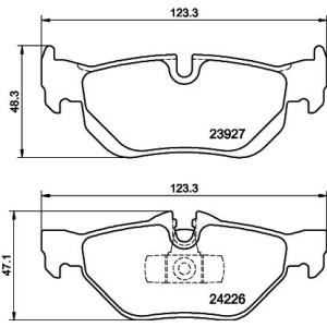 Brake Pad Set, disc brake HELLA PAGID 8DB355011-301