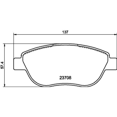 Σετ τακάκια, δισκόφρενα HELLA PAGID 8DB355011-331