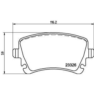 Brake Pad Set, disc brake HELLA PAGID 8DB355011-531