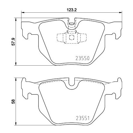 Brake Pad Set, disc brake HELLA PAGID 8DB355011-801