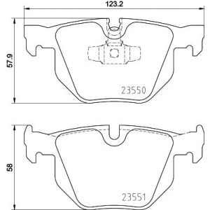 Brake Pad Set, disc brake HELLA PAGID 8DB355011-801