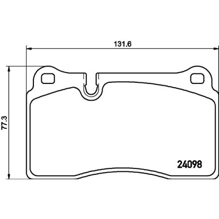 Brake Pad Set, disc brake HELLA PAGID 8DB355011-851