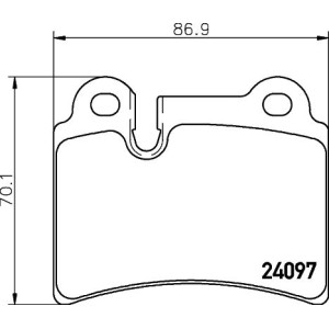 Σετ τακάκια, δισκόφρενα HELLA PAGID 8DB355011-861