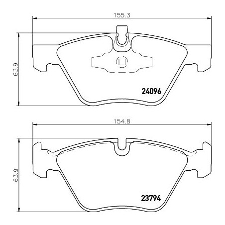 Σετ τακάκια, δισκόφρενα HELLA PAGID 8DB355011-941