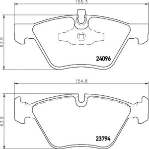 Σετ τακάκια, δισκόφρενα HELLA PAGID 8DB355011-941