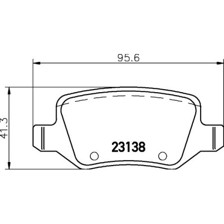 Brake Pad Set, disc brake HELLA PAGID 8DB355012-131