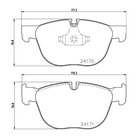 Brake Pad Set, disc brake HELLA PAGID 8DB355012-541