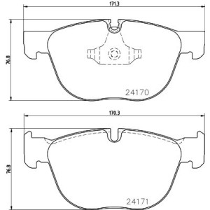 Brake Pad Set, disc brake HELLA PAGID 8DB355012-541