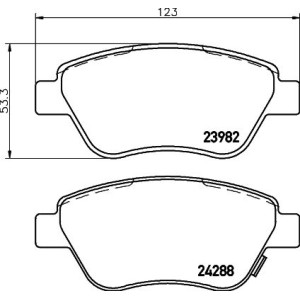 Brake Pad Set, disc brake HELLA PAGID 8DB355012-831