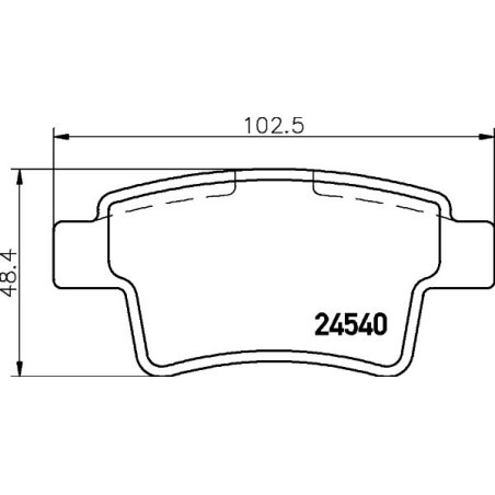 Σετ τακάκια, δισκόφρενα HELLA PAGID 8DB355013-361