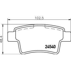 Σετ τακάκια, δισκόφρενα HELLA PAGID 8DB355013-361
