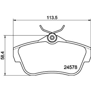 Σετ τακάκια, δισκόφρενα HELLA PAGID 8DB355013-421