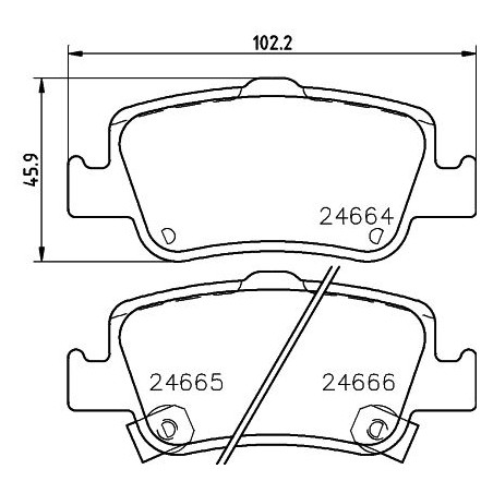 Brake Pad Set, disc brake HELLA PAGID 8DB355013-571