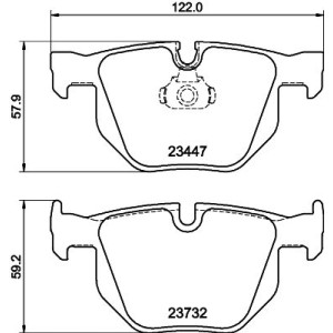 Σετ τακάκια, δισκόφρενα HELLA PAGID 8DB355013-941